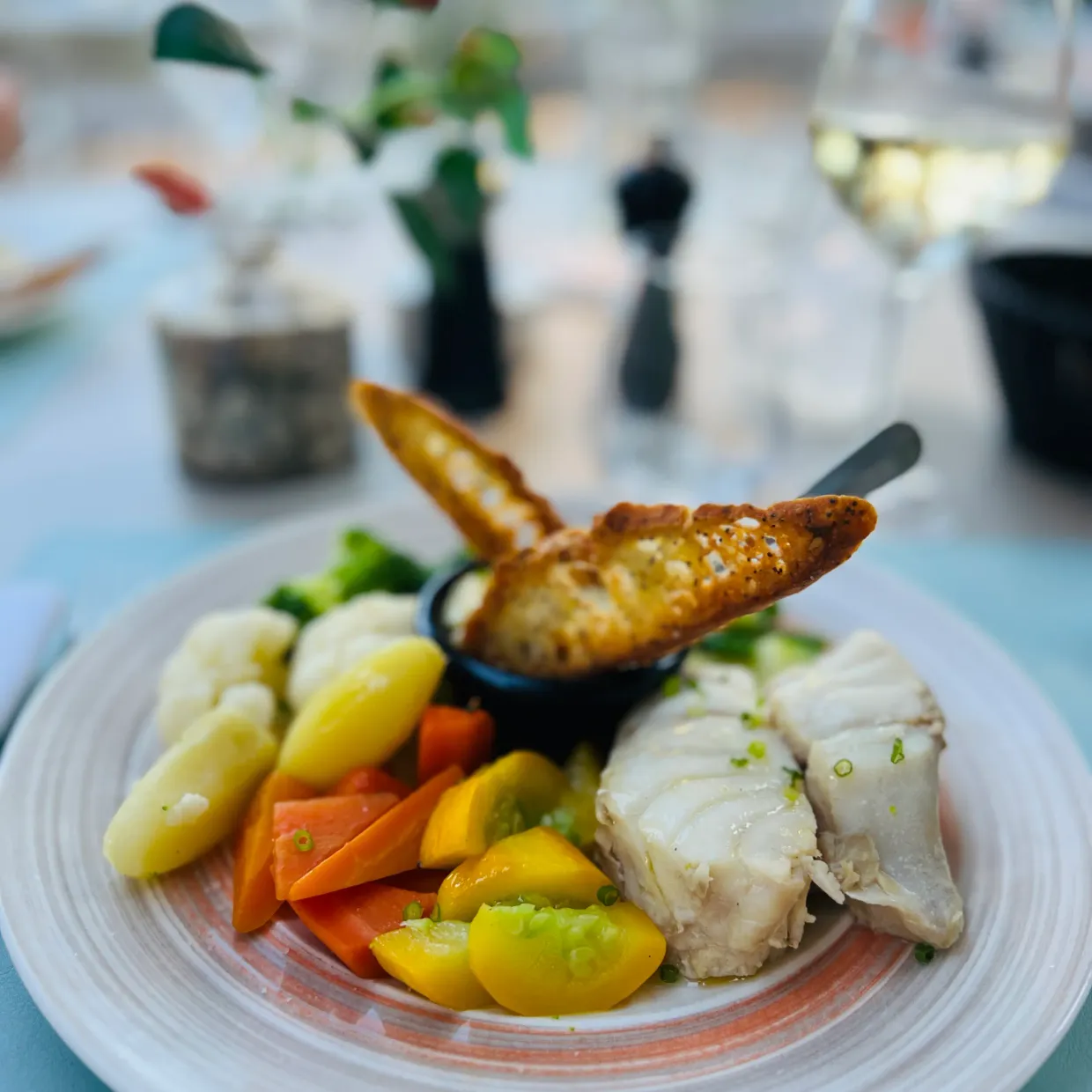 the Aïoli with vegetables and fish