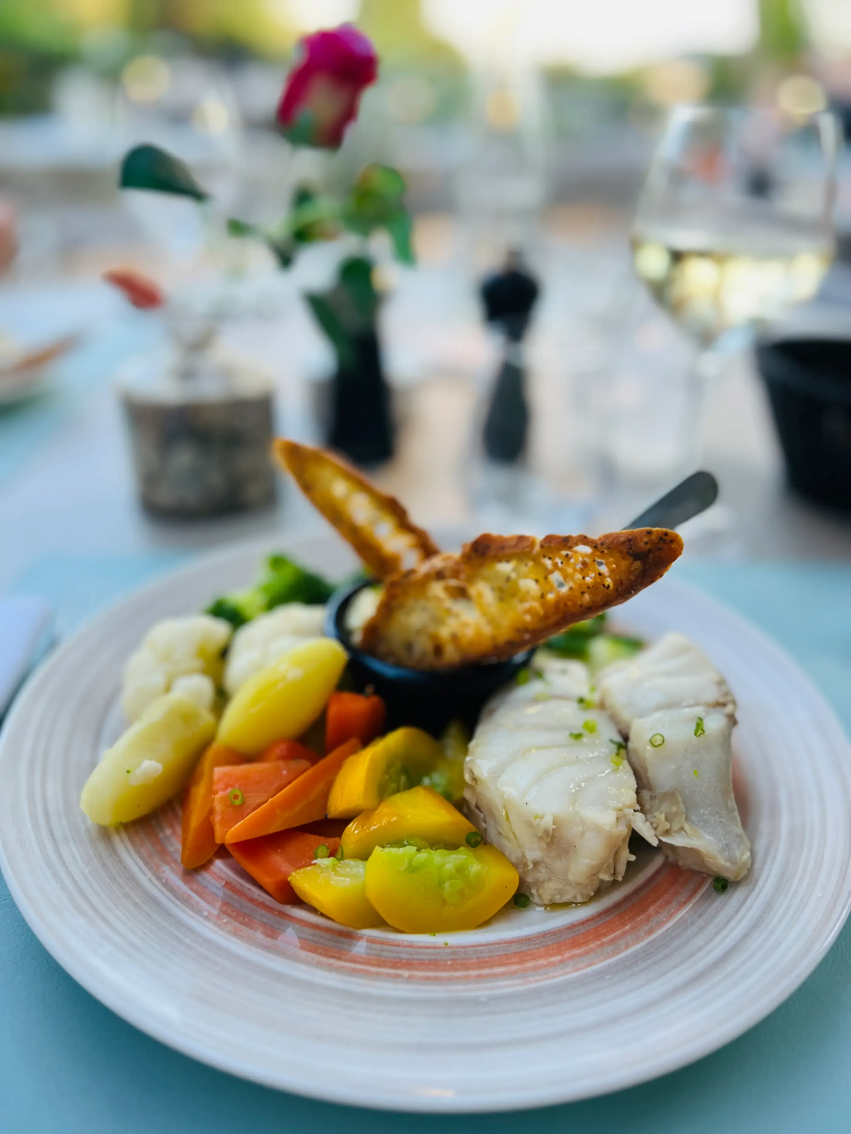the Aïoli with vegetables and fish