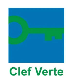Logo bleu et vert de Clef Verte avec une clé stylisée